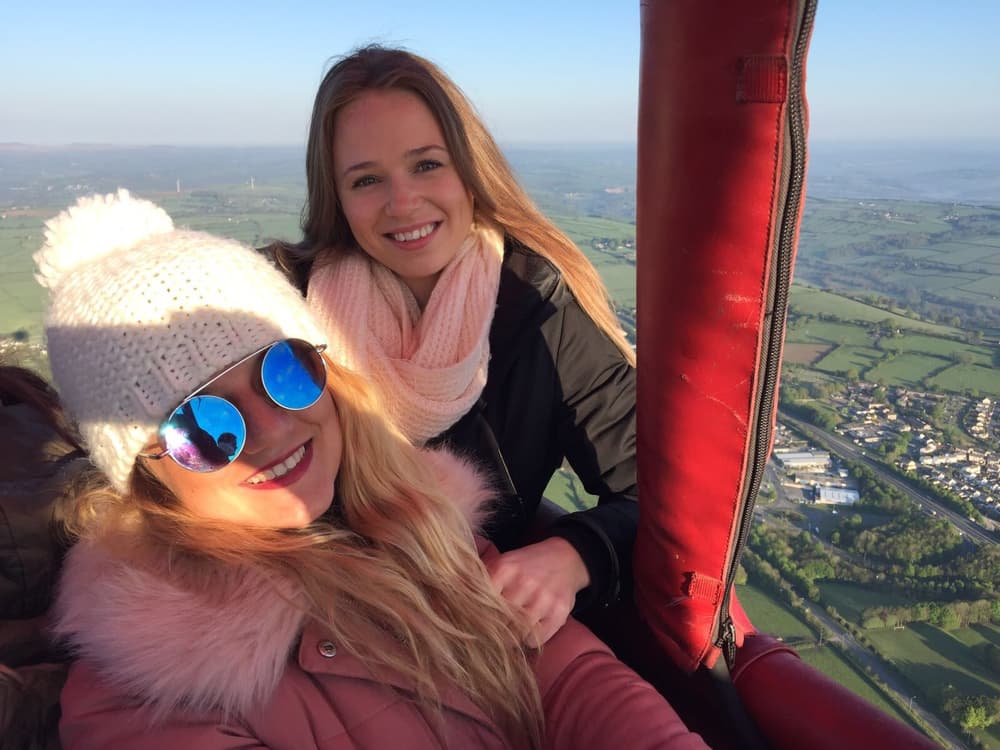 Birthday gift experience balloon ride for 21st celebration.