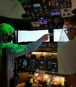 Inside Flight simulator