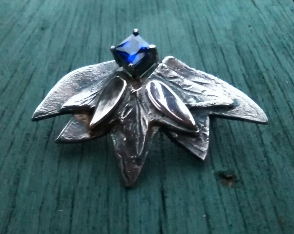silver clay brooch jewellery workshop