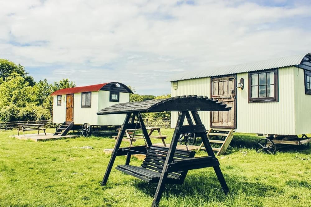 Shepherds huts near stonehenge
