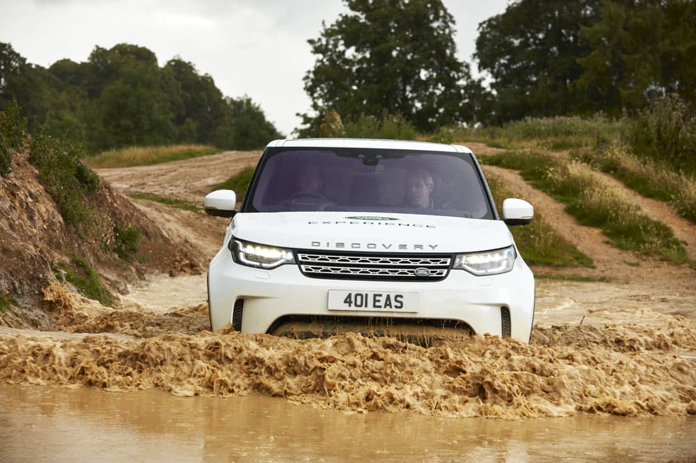 Land Rover in the mud