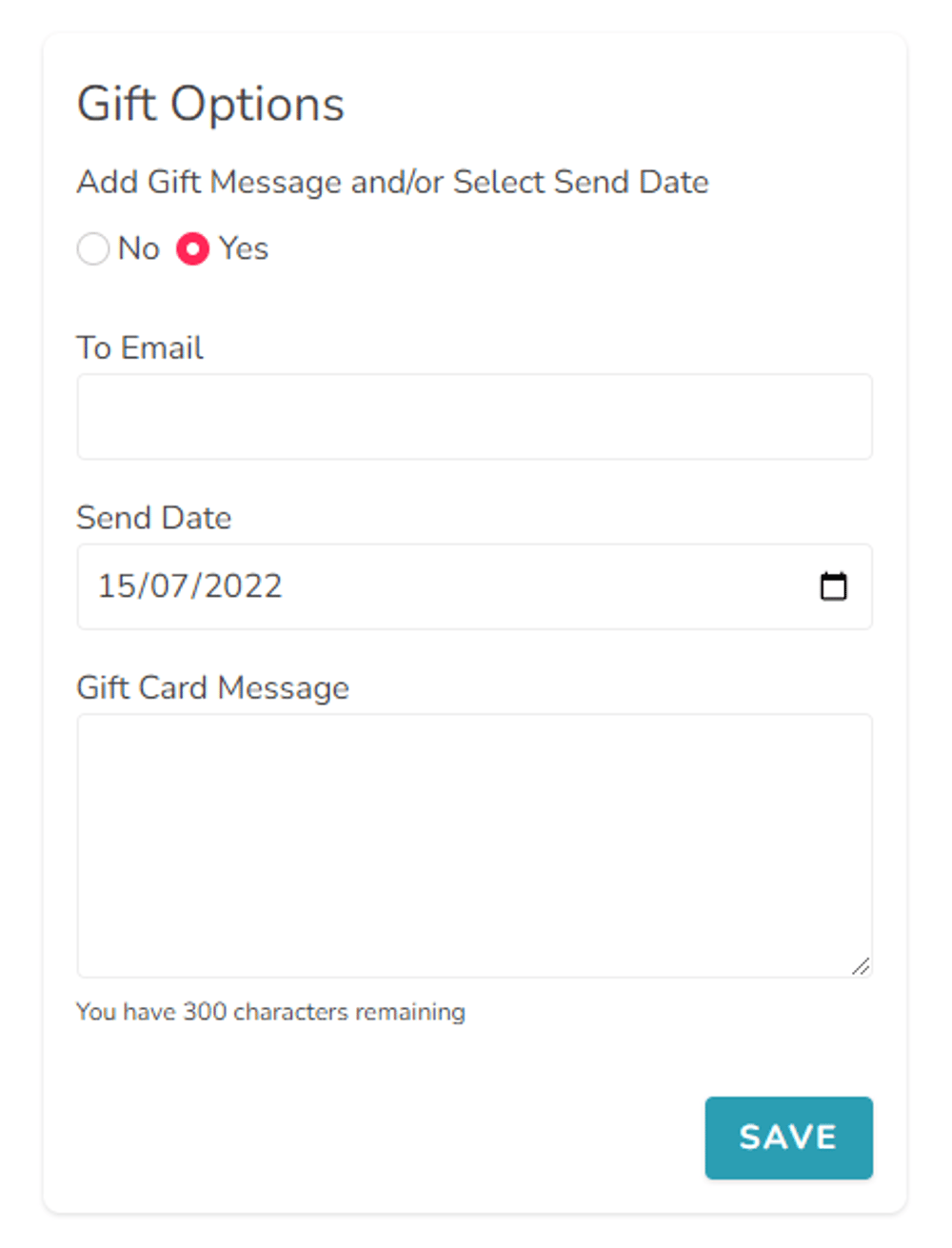 Delayed Delivery Screenshot