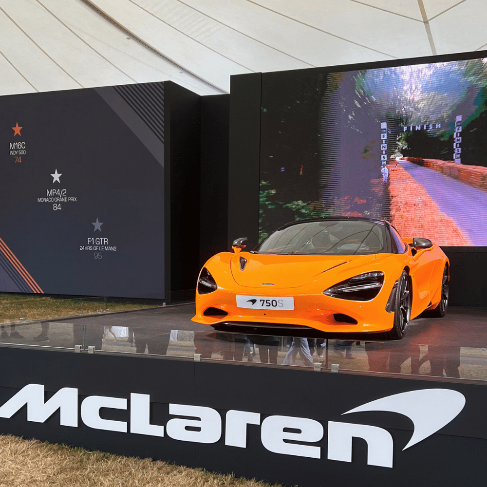 Mc Laren 750s orange supercar