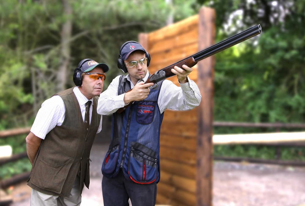 Clay pigeon shooting