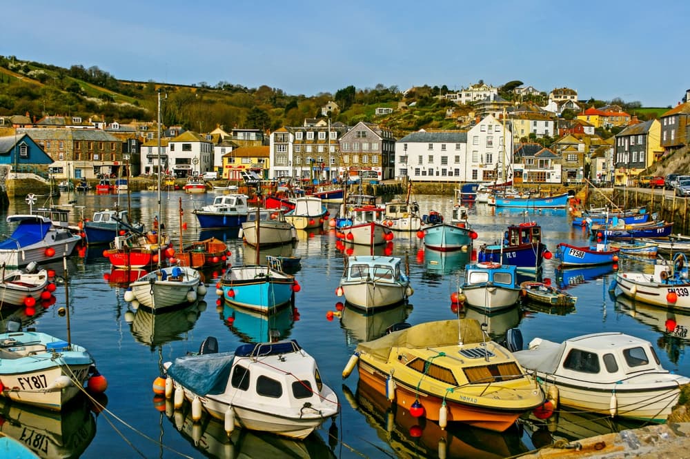 Fishing village of mevagissey in saint austell cornwall
