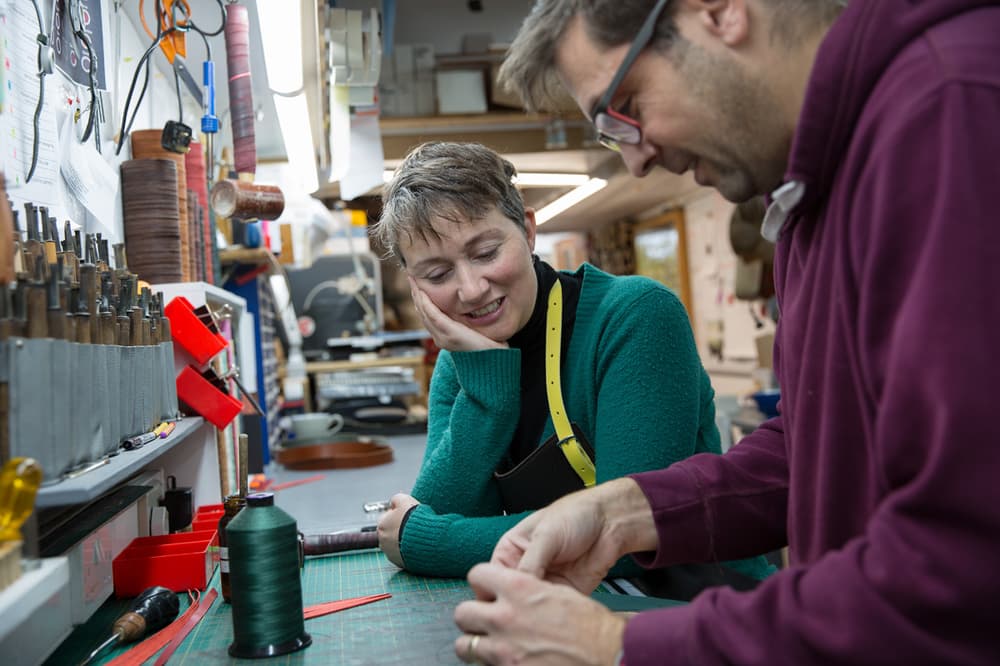 leather book cover making workshop