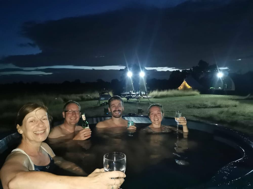 Short break experience hot tub party