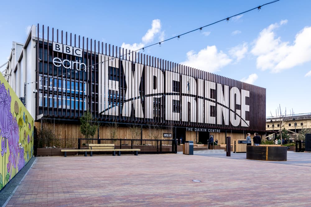 the outside of the building where the bbc earth experience takes place