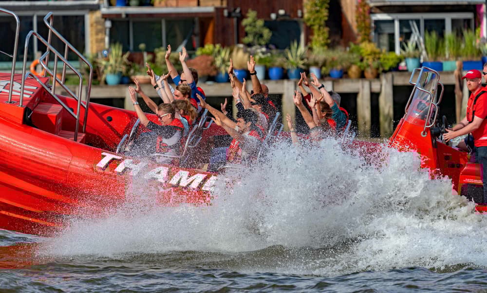 a thames rockets break the barrier speedboat experience on the river thames