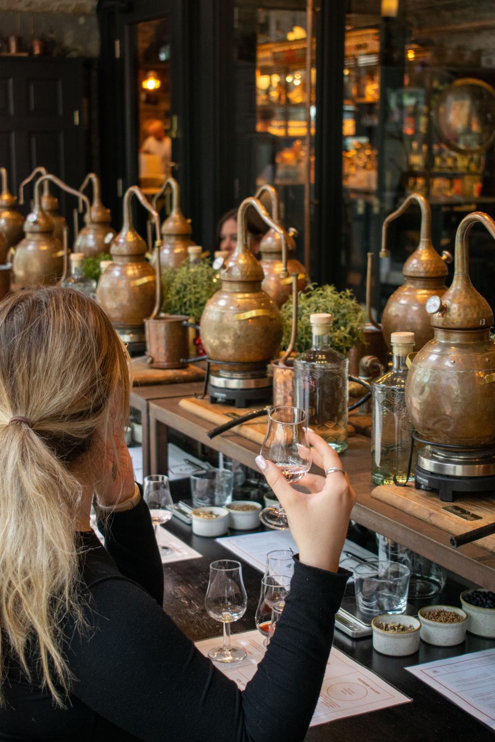 gin tasting on a manchester gin tasting experience