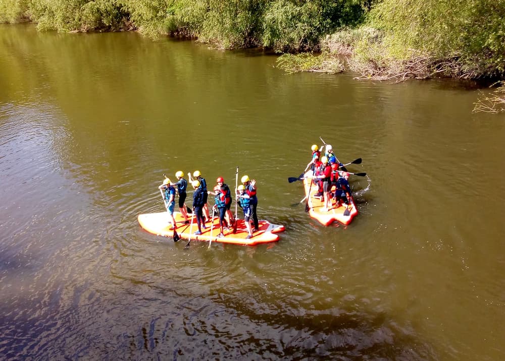 mega stand up paddle board experience on the river severn
