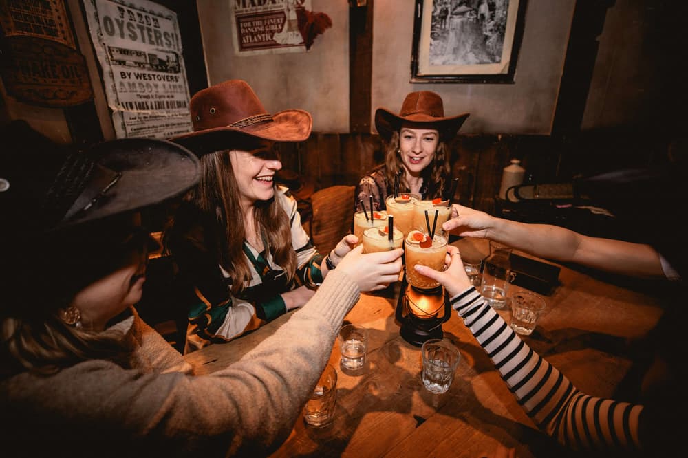 immersive cocktail experience at moonshine saloon