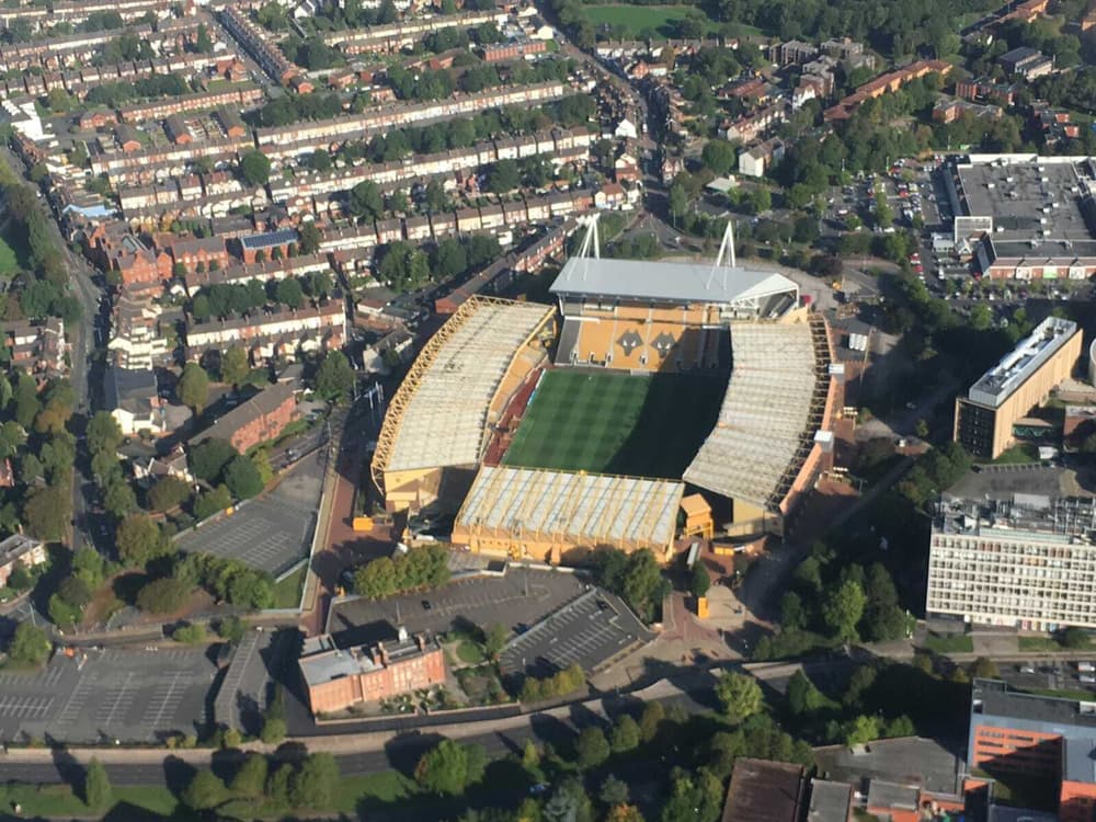 Wolves football stadium helicopter tour