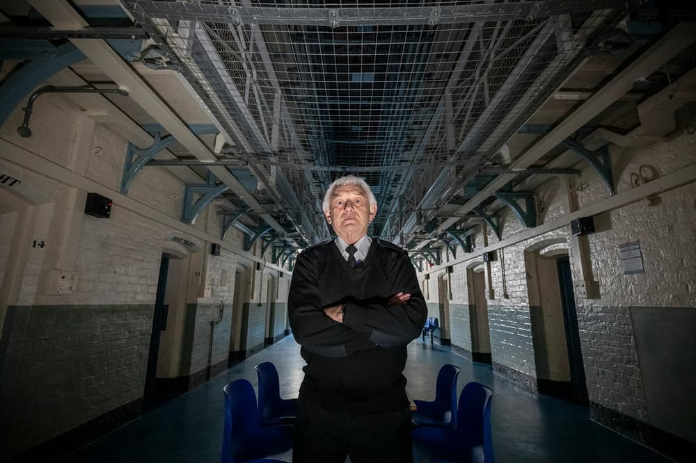 a prison guide for a ghost tour at a haunted prison experience day