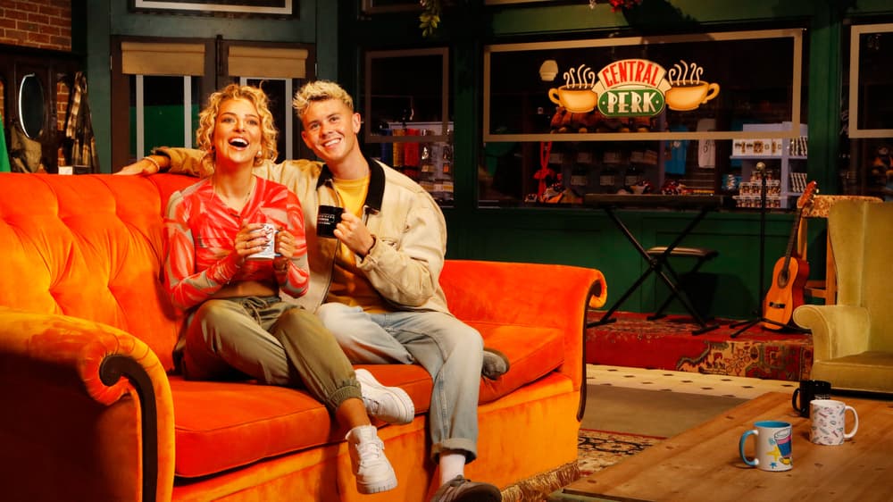 The FRIENDS Experience The One in London - two friends on the couch in central perk