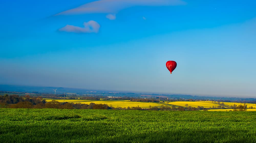 Virgin Hot Air Balloon Northamptonshire