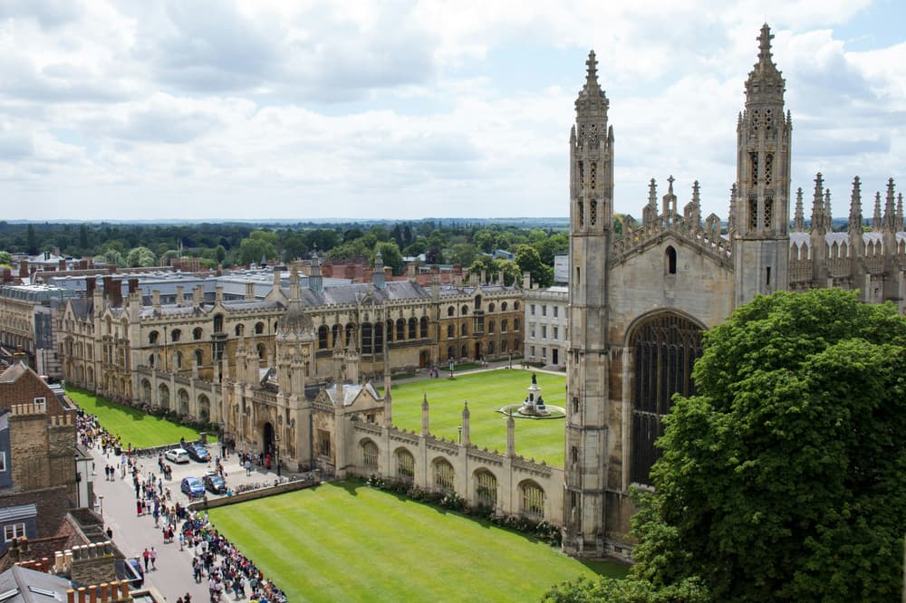 Cambridge university and kings college chapel