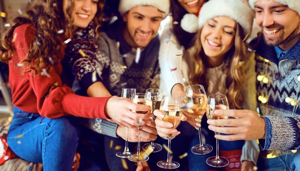 Christmas with friends fun