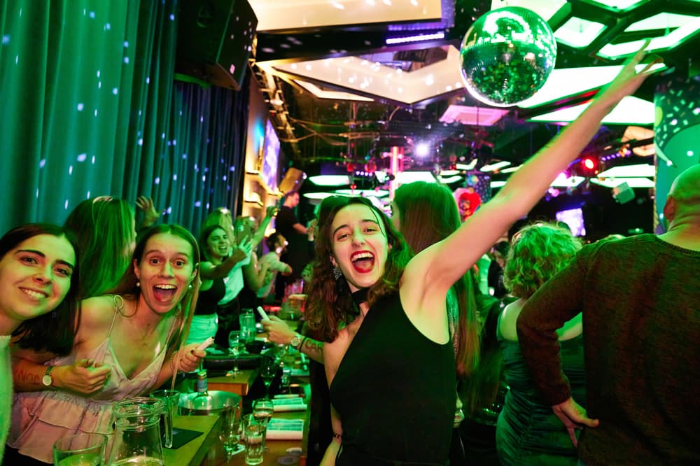Ladies having fun at bingo in london