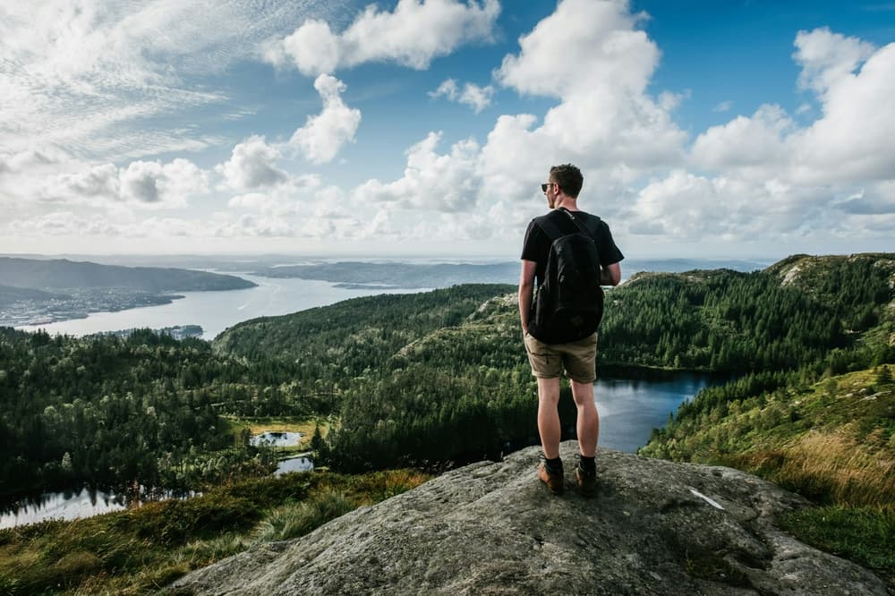 Man hiking