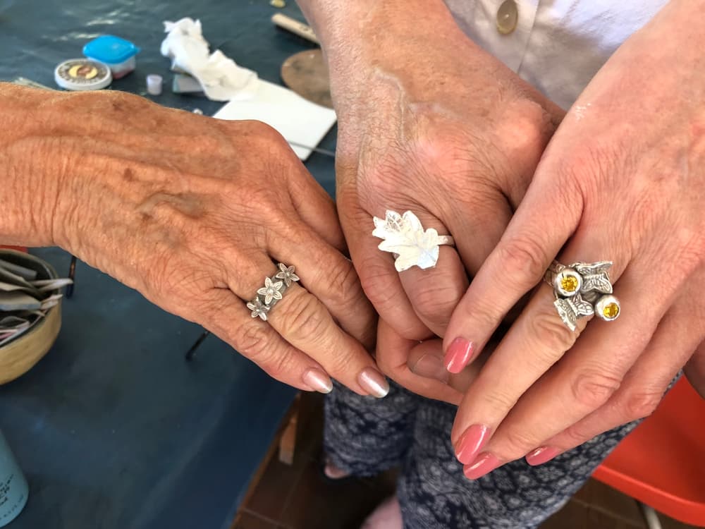 silver clay ring jewellery workshop