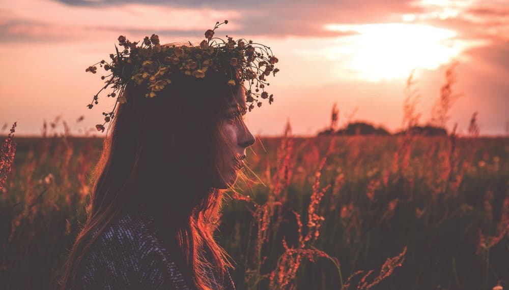 Summer solstice flower crown