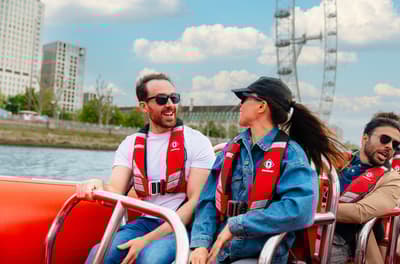 ultimate london adventure 50 minute thames rockets speedboat experience
