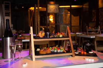 sushi and asian tapas afternoon tea with bottomless bubbles