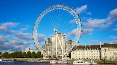 the london eye with the river thames