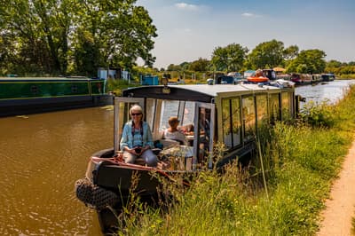 Canal boat cruise