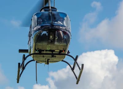 helicopter in the sky