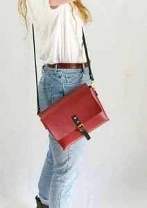 Red satchel