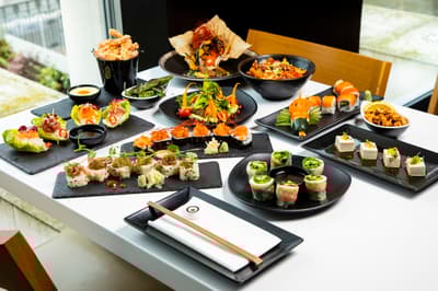 unlimited asian tapas and sushi