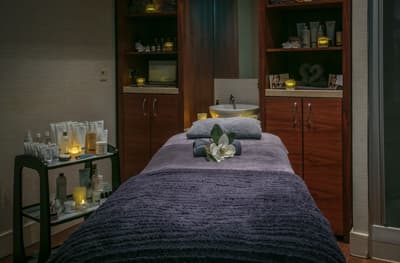 Spa treatment room at q hotels telford