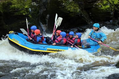 Whitewater rafting in wales