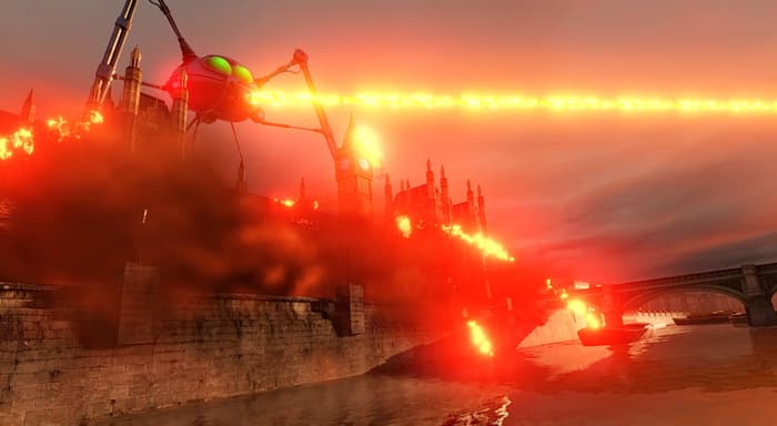 a photo from the war of the worlds experience