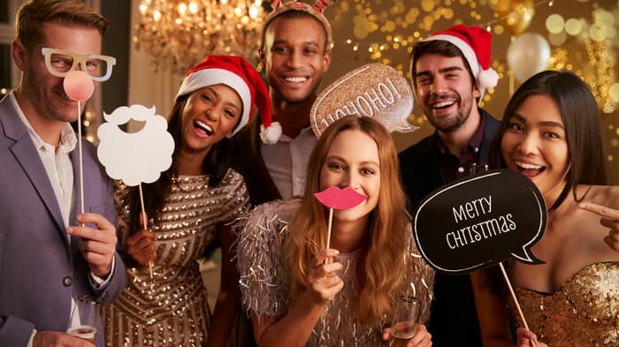 Christmas with friends fun