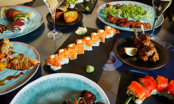 unlimited asian tapas and sushi