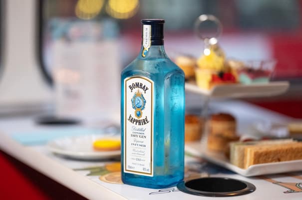 bombay sapphire gin lovers afternoon tea bus tour in london