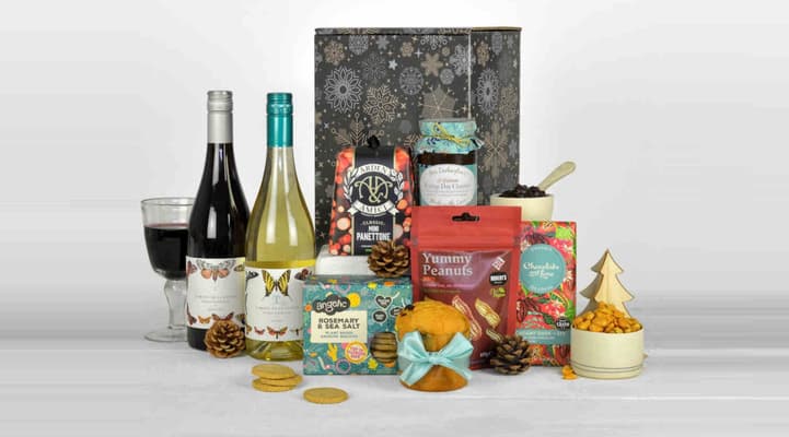 Sustainable luxury Xmas gift hamper