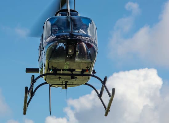 helicopter in the sky