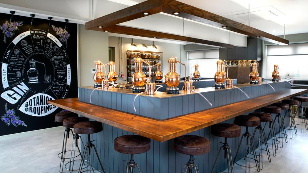 gin distillery tour at shakespeare distillery in stratford upon avon