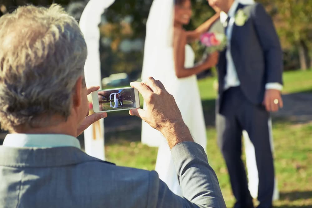 Filming wedding