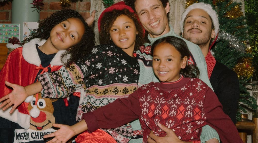 Kids at a christmas party