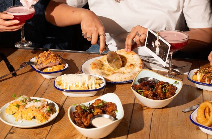 selection of small plates at revolution bars