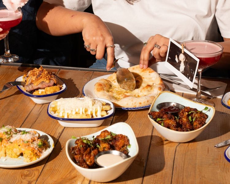selection of small plates at revolution bars
