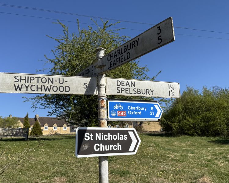 road signs seen on clarkson's farm tour