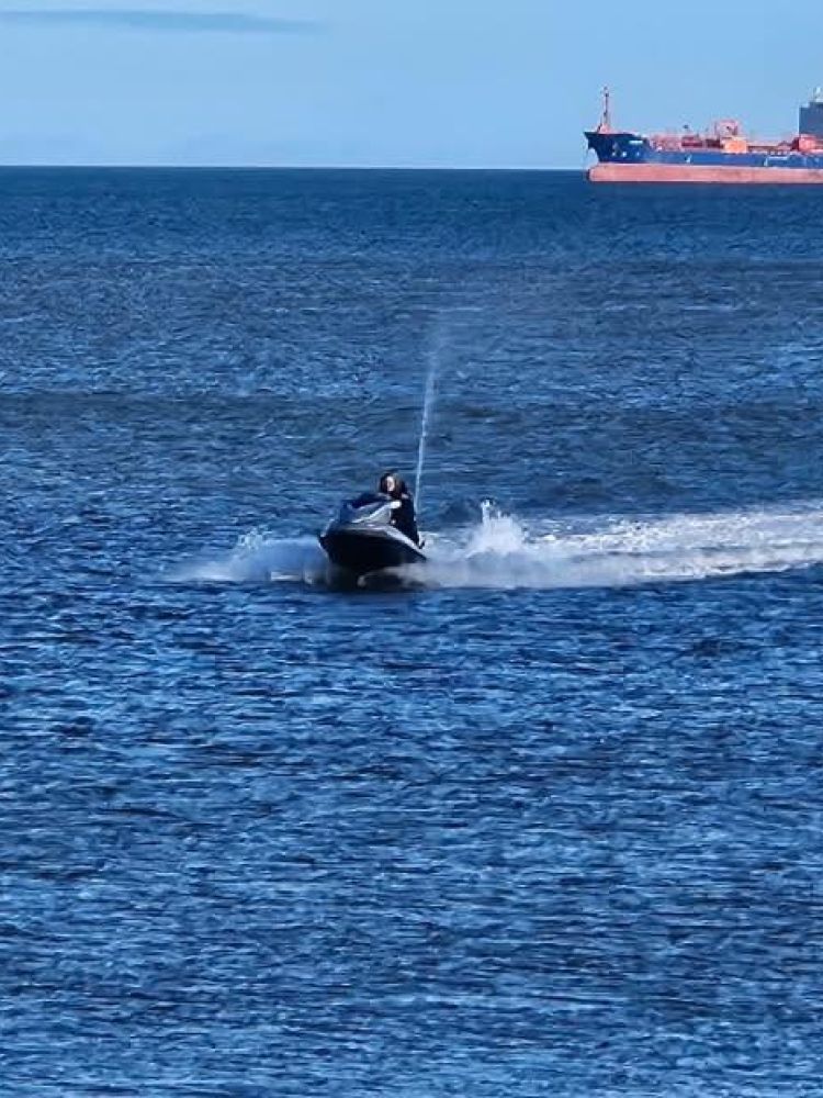 person on jet ski experience on the north east coast