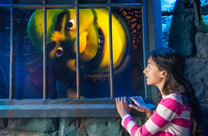 Shrek in dungeon at Shrek's adventure