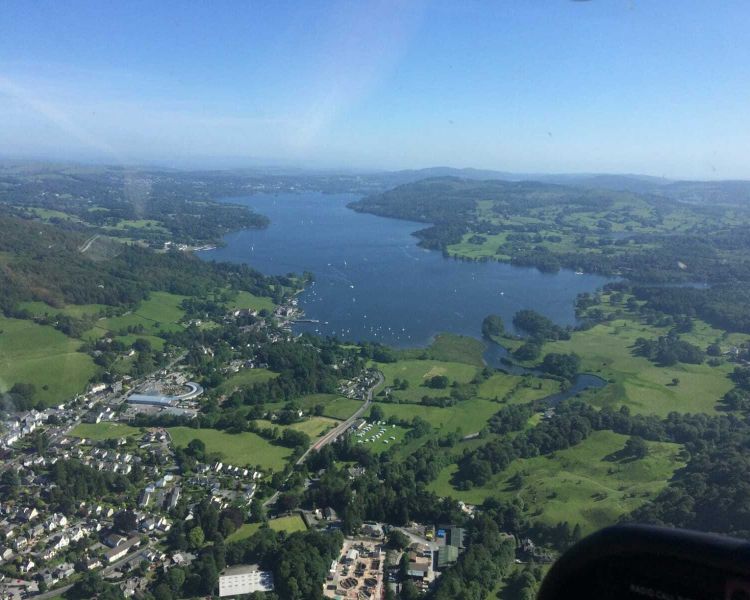 30 minute lake district helicopter sightseeing tour